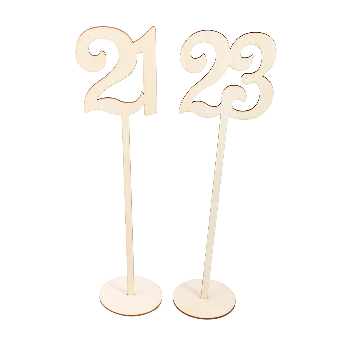 30Pcs Premium Wood Table Numbe - đánh giá và giá Wedding Solution