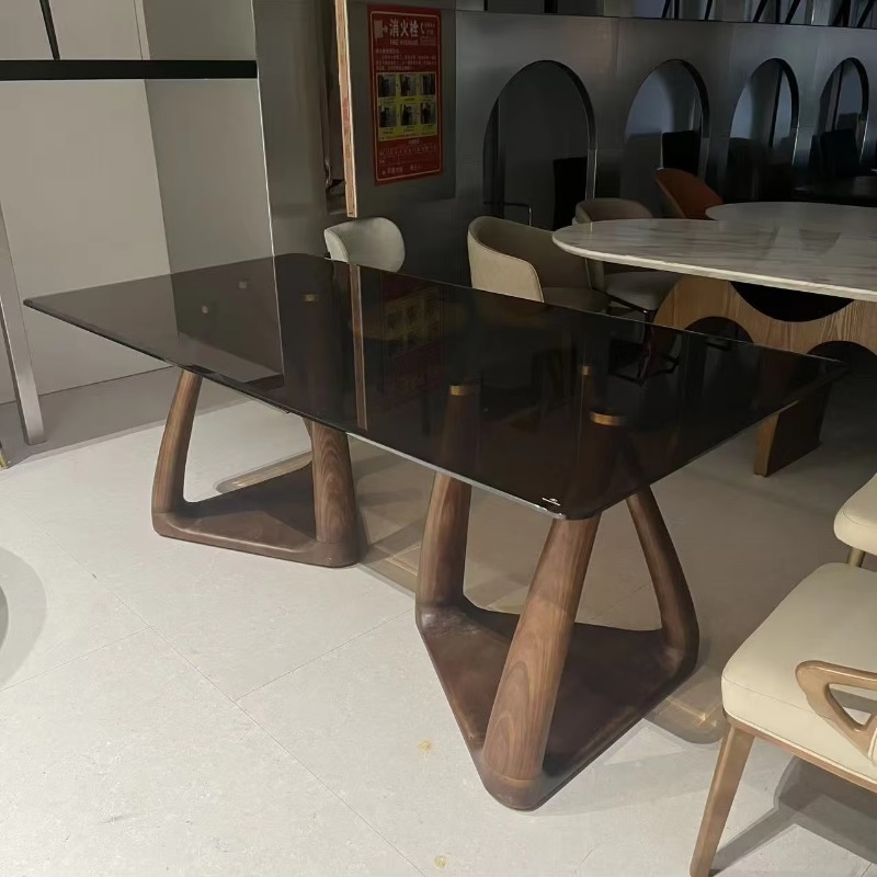 Modern solid wood dining table - đánh giá và giá Wedding Solution