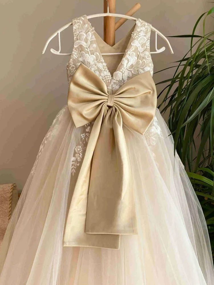 Elegant Flower Girl Dress For  - đánh giá và giá Bridal Sash Ribbon