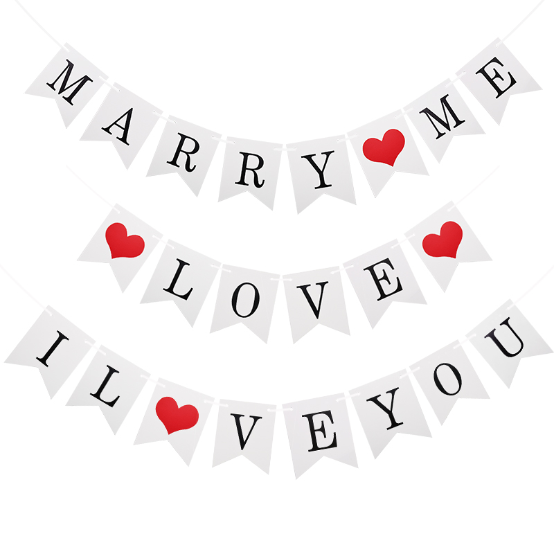 Wedding Marry Me Love Bunting  - đánh giá và giá Wedding Supply Rentals