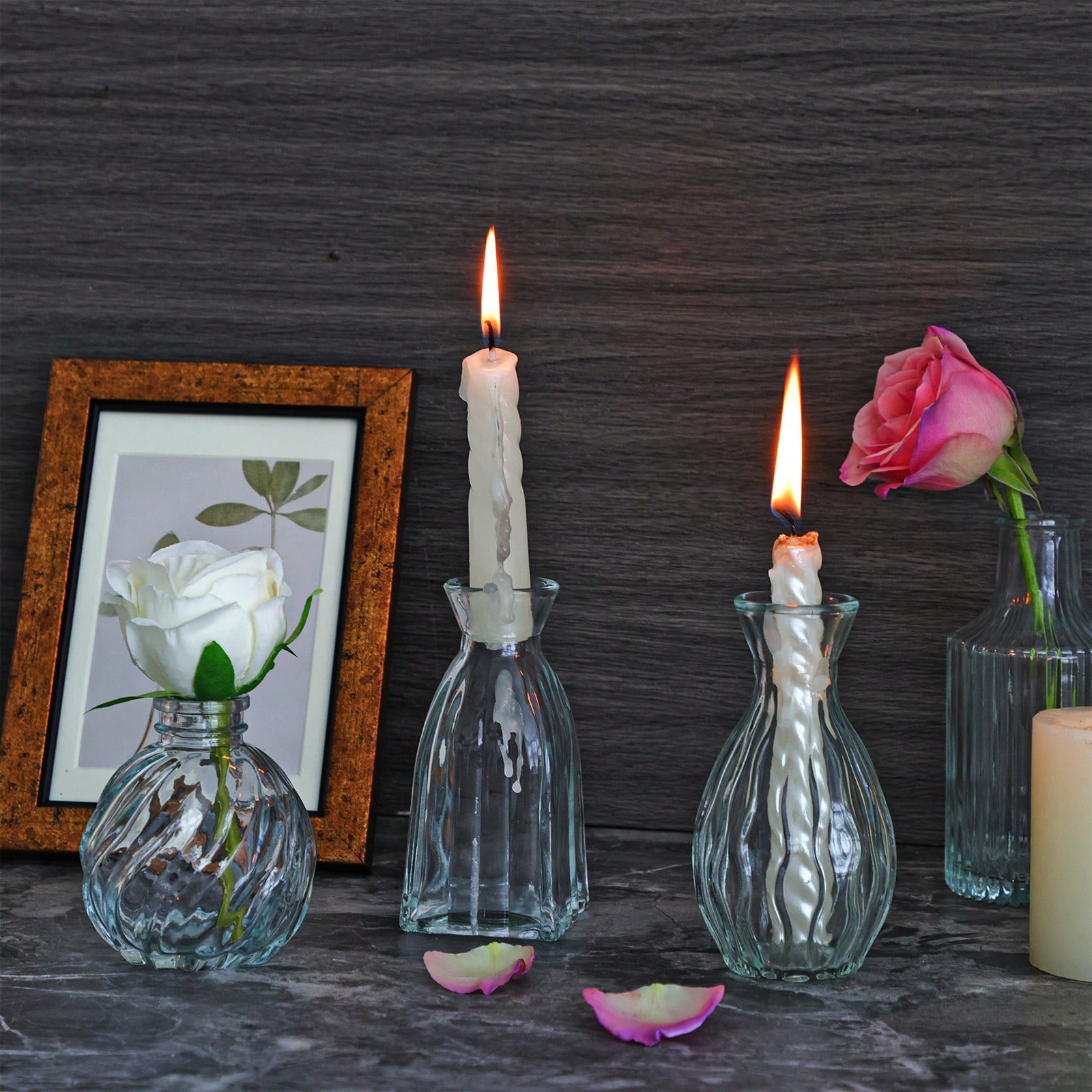 18/36Pcs Glass Bud Vase Set, S - đánh giá và giá Wedding Supply Rentals