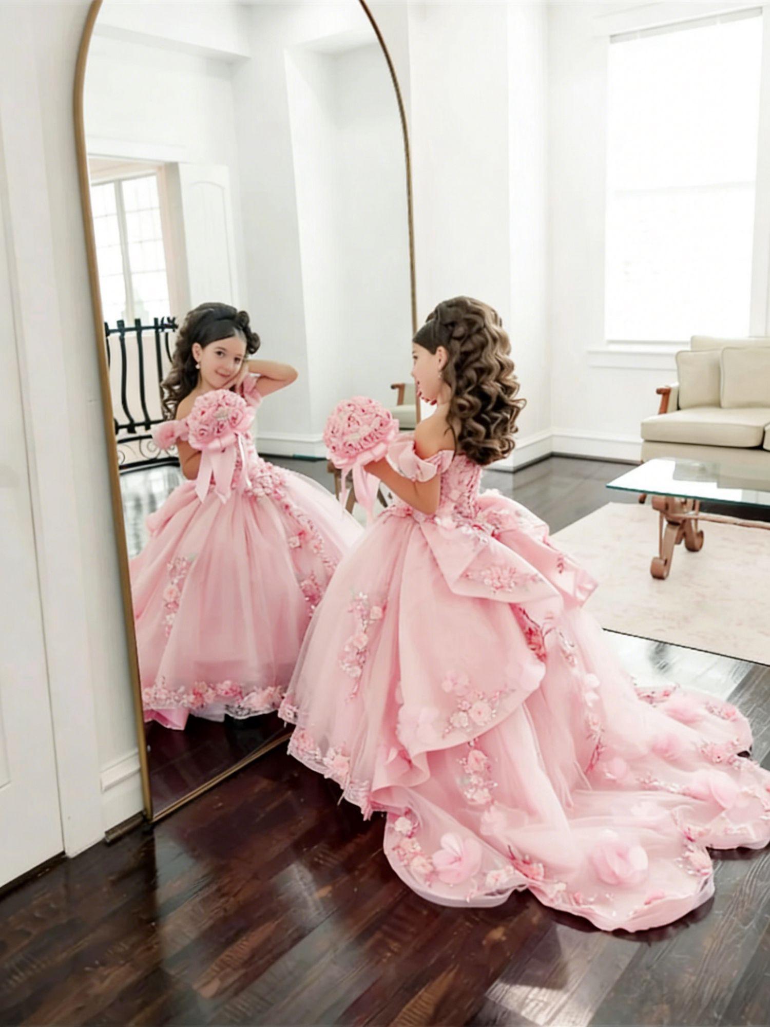 Girl Gown Flower Girl Dress fo - đánh giá và giá Bridal Sash Ribbon