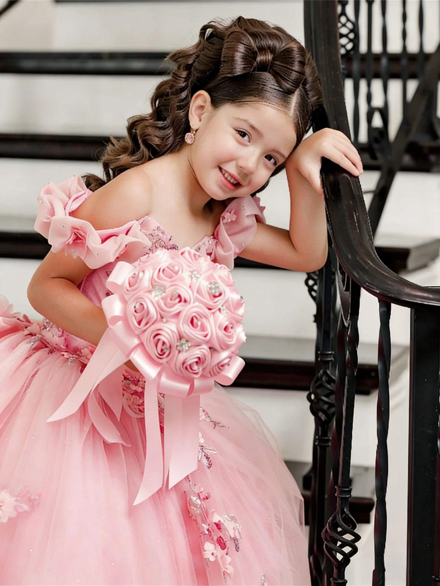 Girl Gown Flower Girl Dress fo - đánh giá và giá Bridal Sash Ribbon