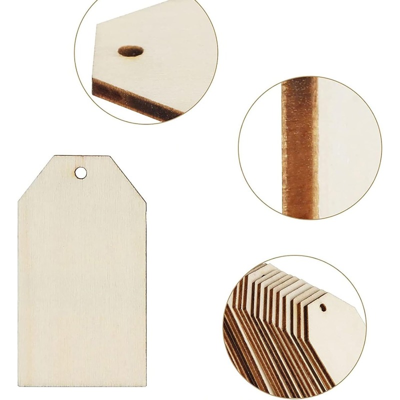 10 Pcs Wooden Gift Tags, Natur - đánh giá và giá Wedding Supply Rentals