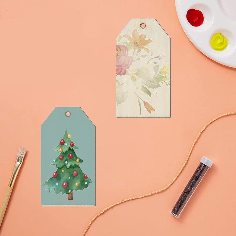 10 Pcs Wooden Gift Tags, Natur - đánh giá và giá Wedding Supply Rentals