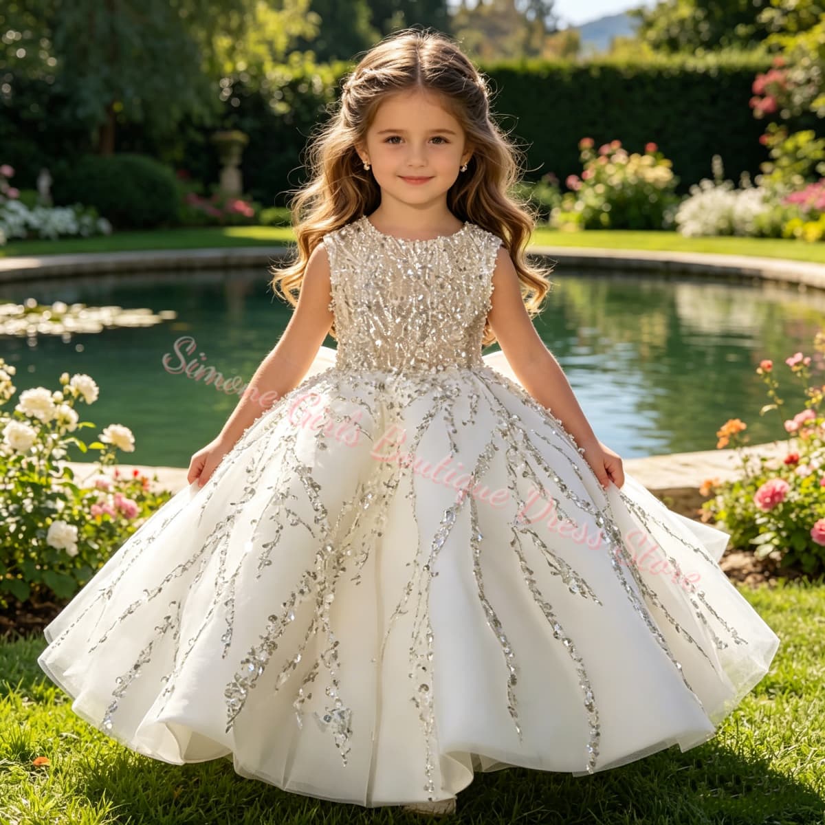 Flower Girl Dress Luxury Beade - đánh giá và giá Bridal Sash Ribbon