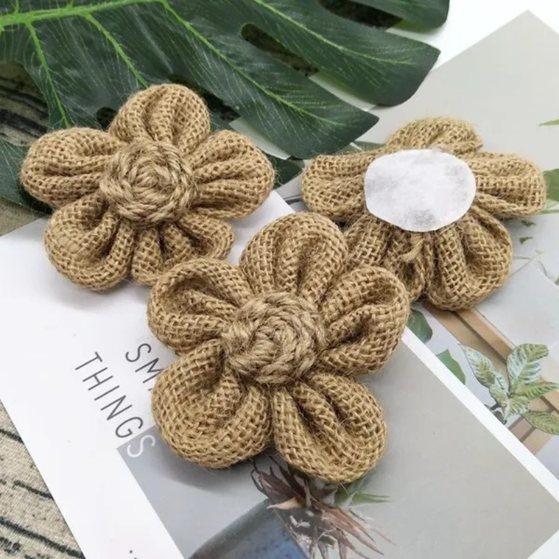 10Pcs Handmade Natural Jute Bu - đánh giá và giá Wedding Supply Rentals