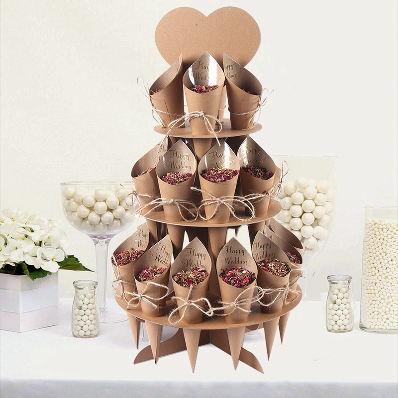 Kraft Paper Wedding Tray Confe - đánh giá và giá Wedding Supply Rentals