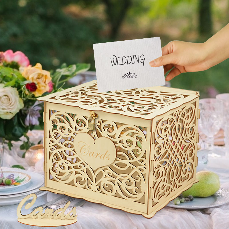 Wedding Wooden Gifts Card Boxe - đánh giá và giá Wedding Supply Rentals