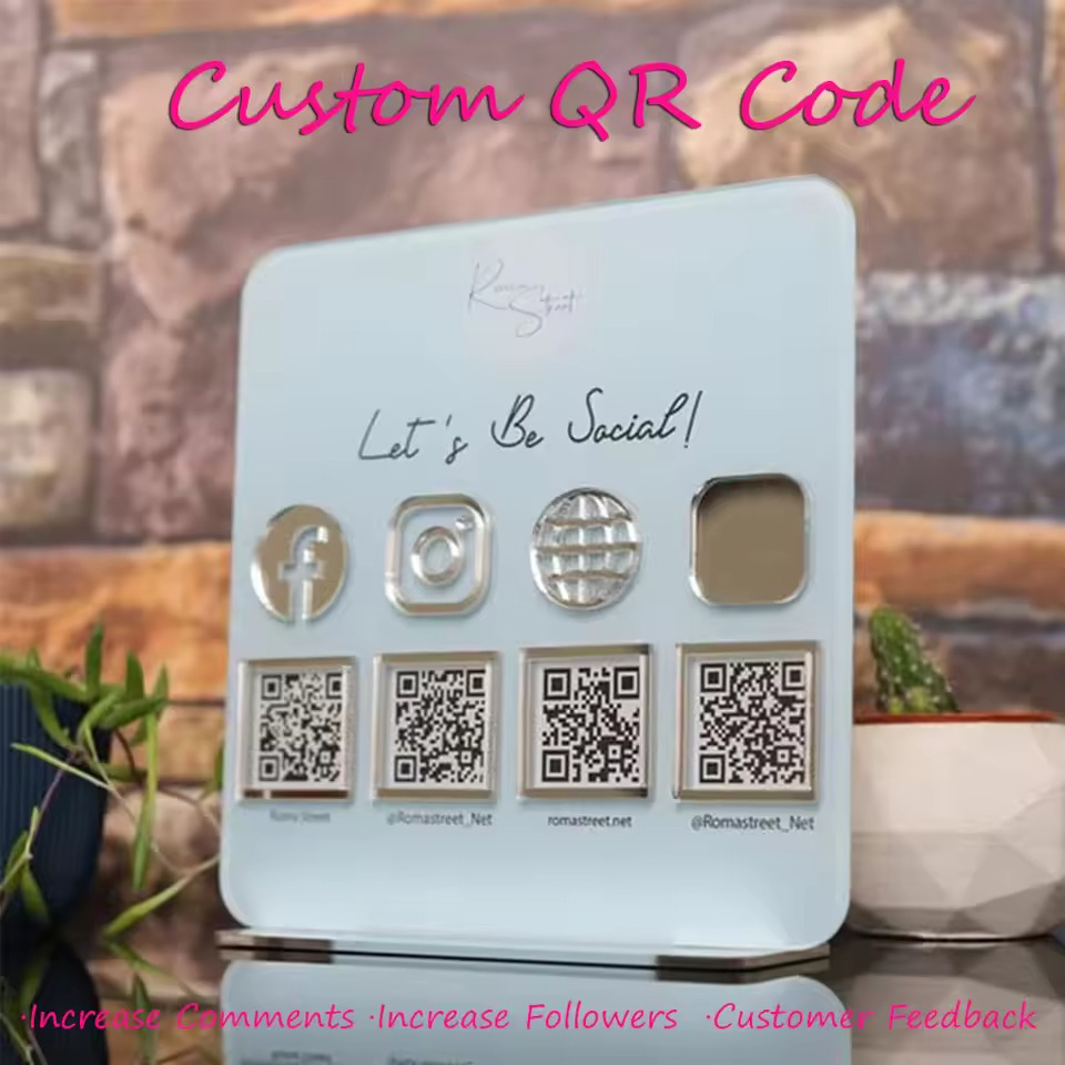 Personalized QR Code Acrylic S - đánh giá và giá Wedding Solution