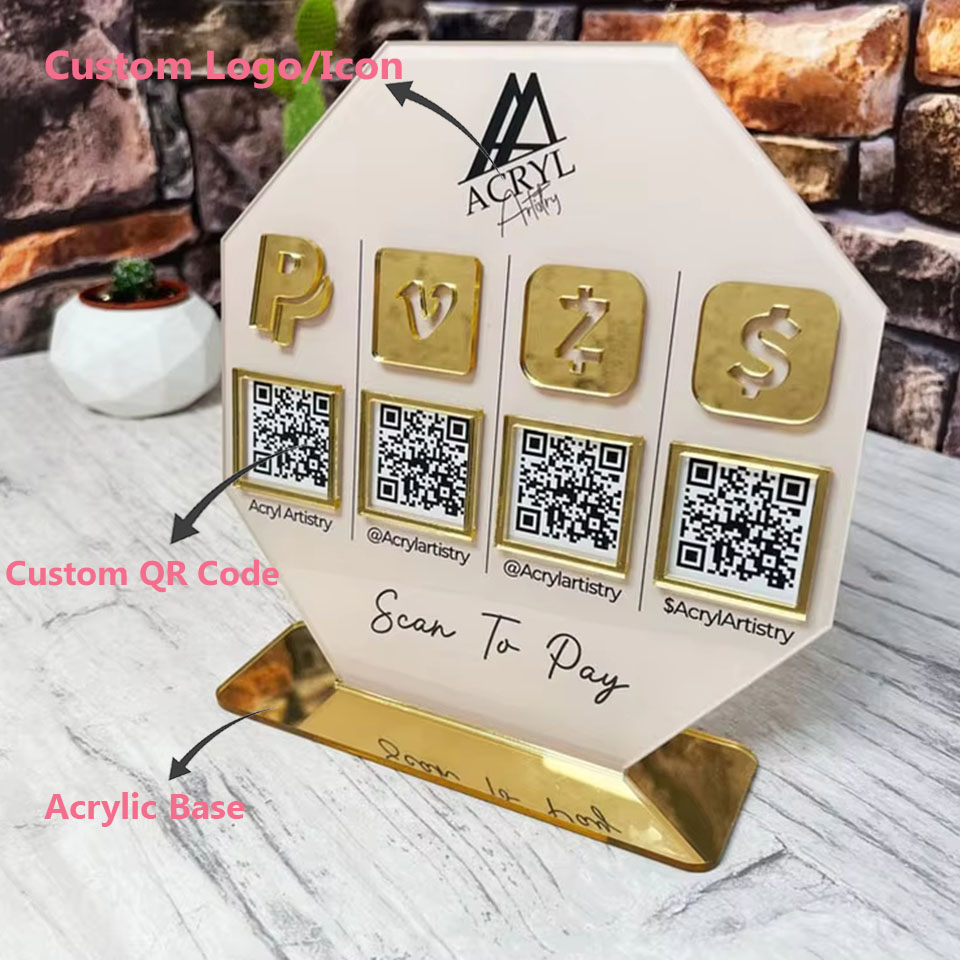 Personalized QR Code Acrylic S - đánh giá và giá Wedding Solution