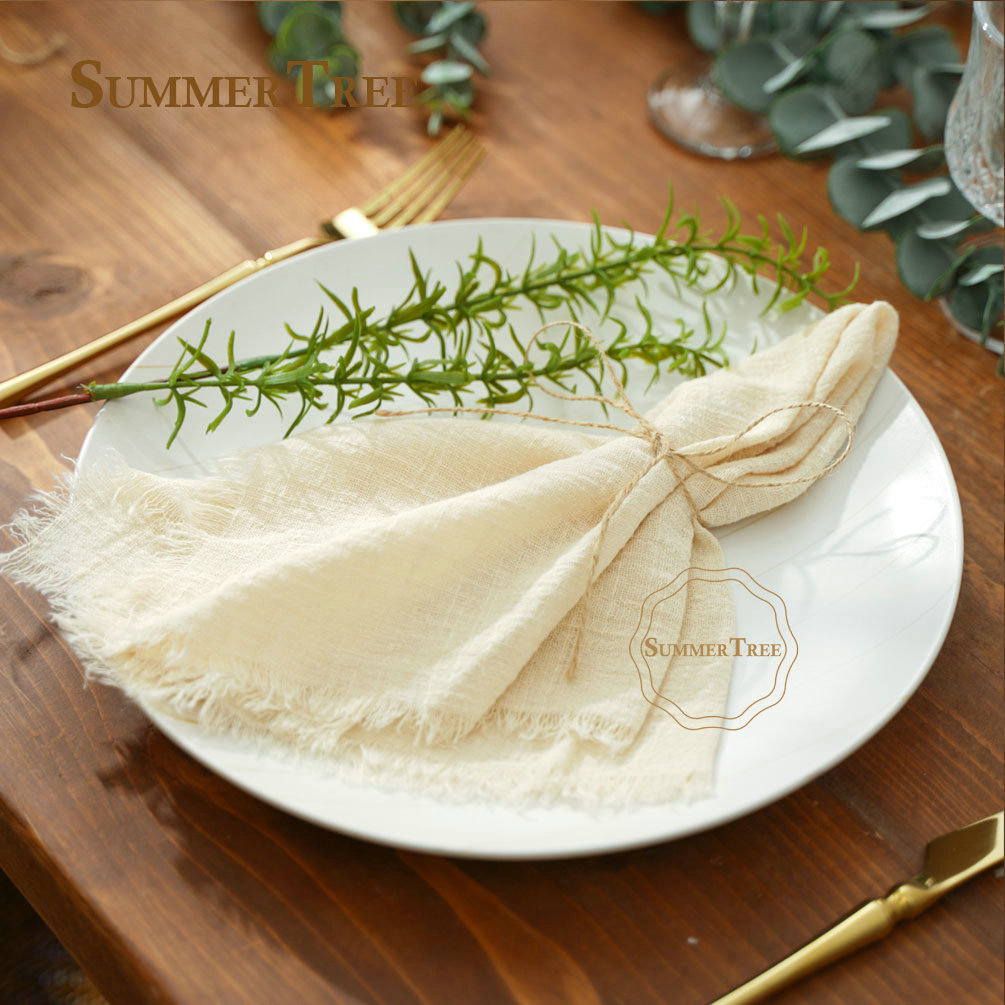 12pcs Retro Napkins 42x42cm Ru - đánh giá và giá Wedding Supply Rentals